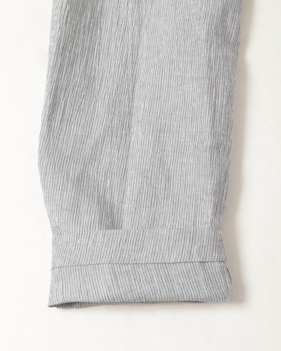 Finjack楊柳リネンコットンストライプ2B ジャケット21l