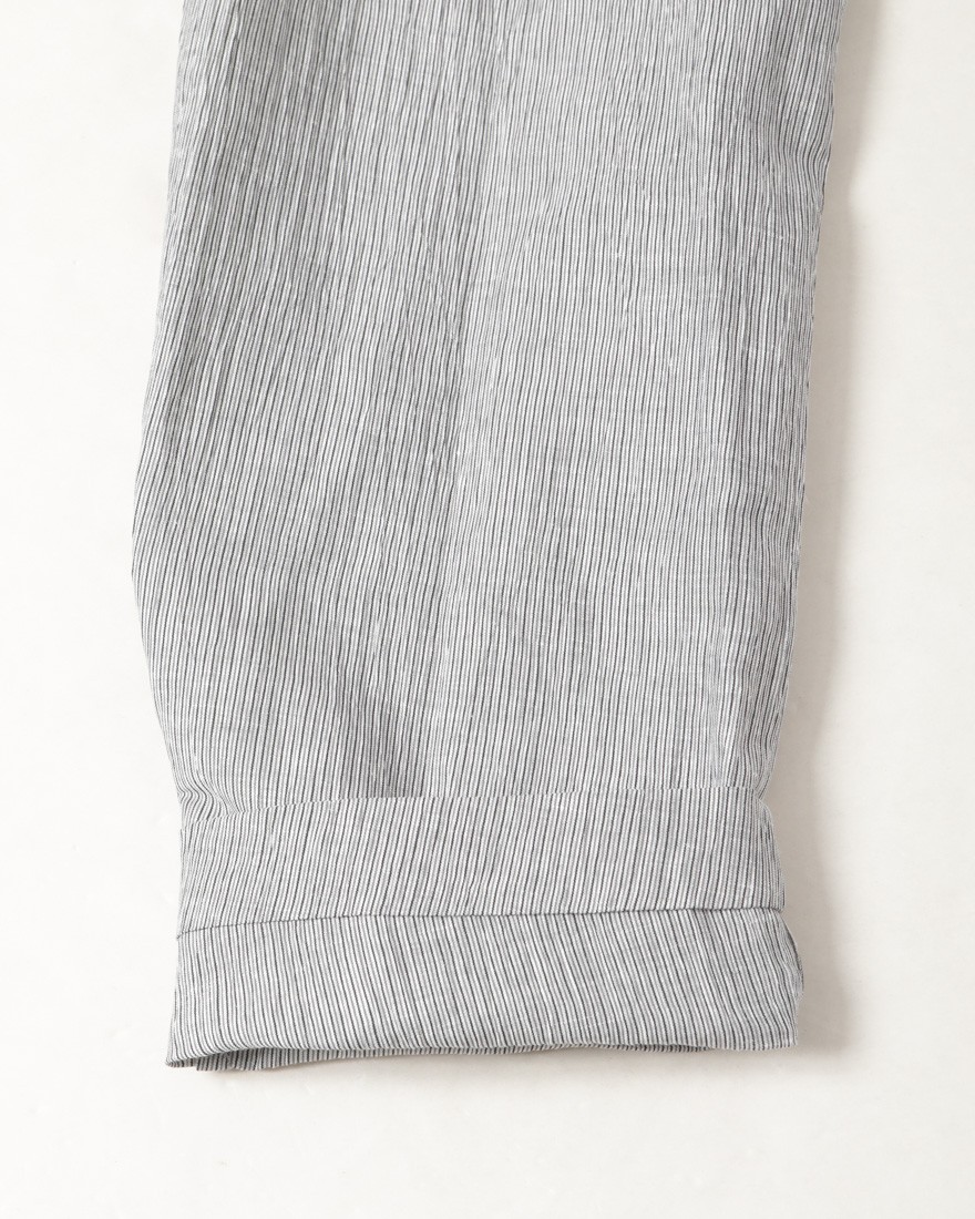 Finjack楊柳リネンコットンストライプ2B ジャケット21l