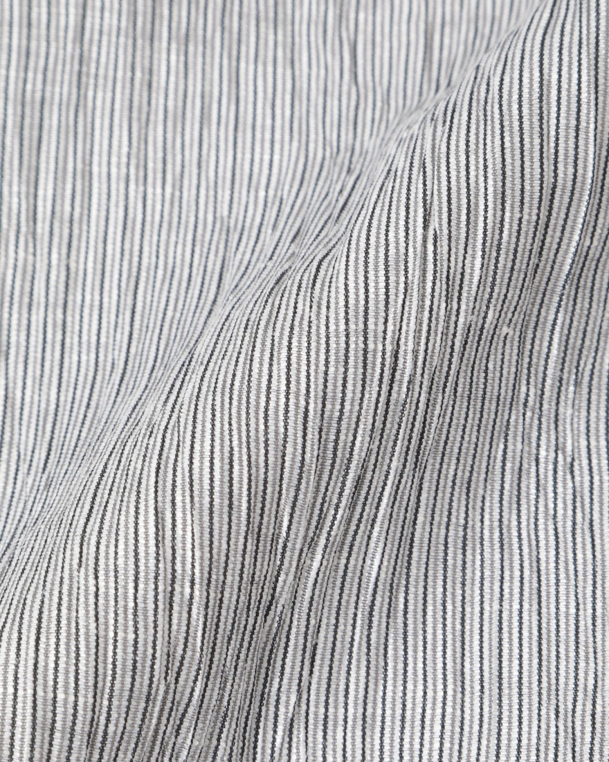 Finjack楊柳リネンコットンストライプ2B ジャケット22l