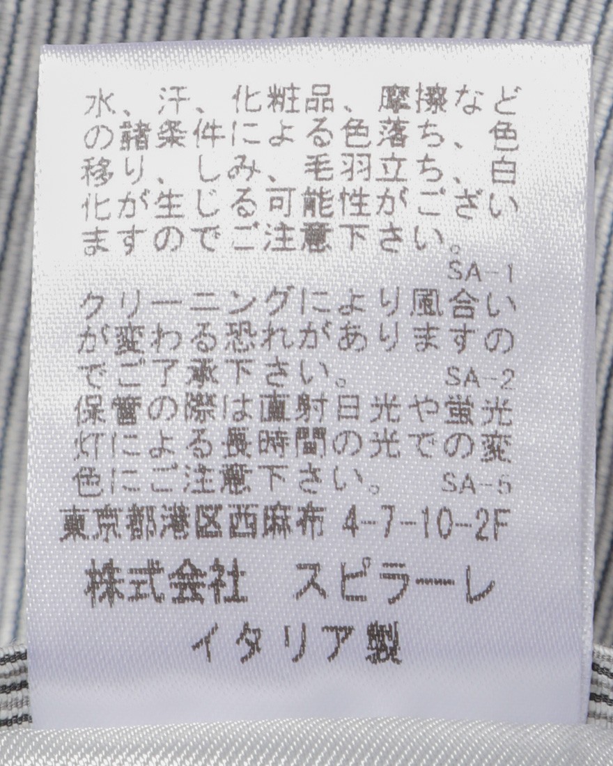 Finjack楊柳リネンコットンストライプ2B ジャケット24l