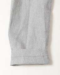 Finjack楊柳リネンコットンストライプ2B ジャケットmb_21l