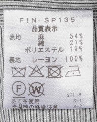 Finjack楊柳リネンコットンストライプ2B ジャケットmb_23l