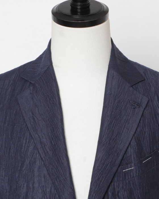 Finjack楊柳リネンコットン2B ジャケット05l