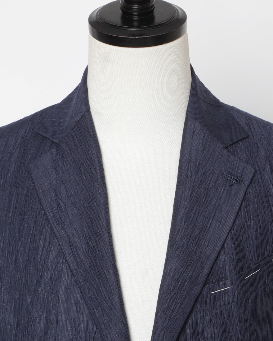 Finjack楊柳リネンコットン2B ジャケット05l