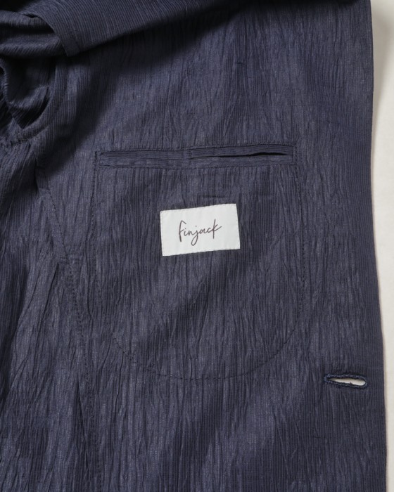 Finjack楊柳リネンコットン2B ジャケット17l