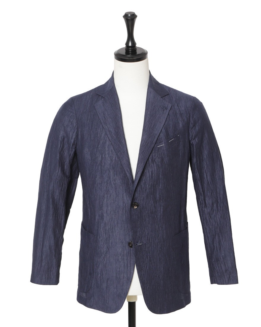 Finjack楊柳リネンコットン2B ジャケットma