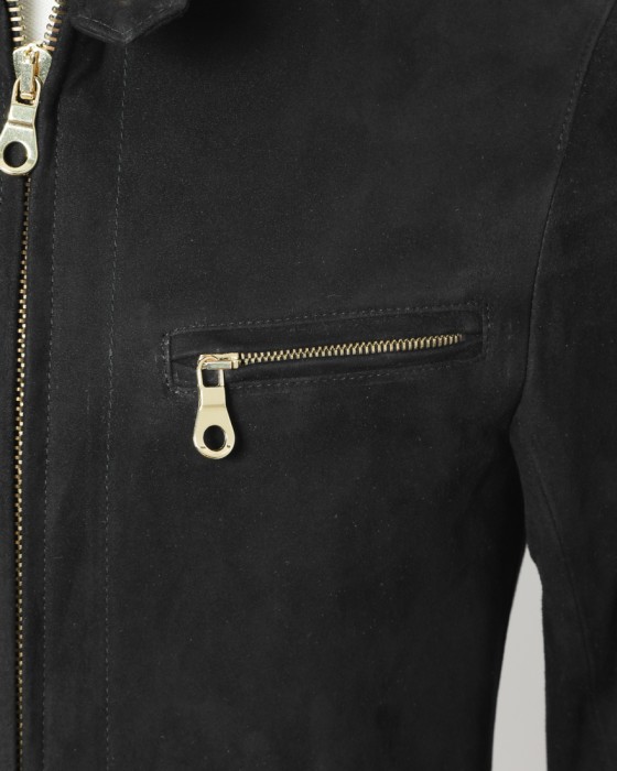 Cinquantaスエードシングルライダース【STAND COLLAR SINGLE RIDERS/H502/1】05l