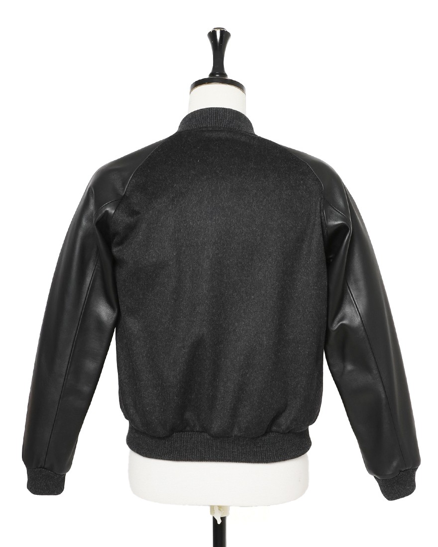 Cinquantaウールメルトンラムレザー アワードジャケット【AWARD BLOUSON/R531】04l