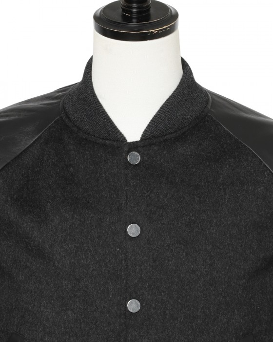 Cinquantaウールメルトンラムレザー アワードジャケット【AWARD BLOUSON/R531】06l