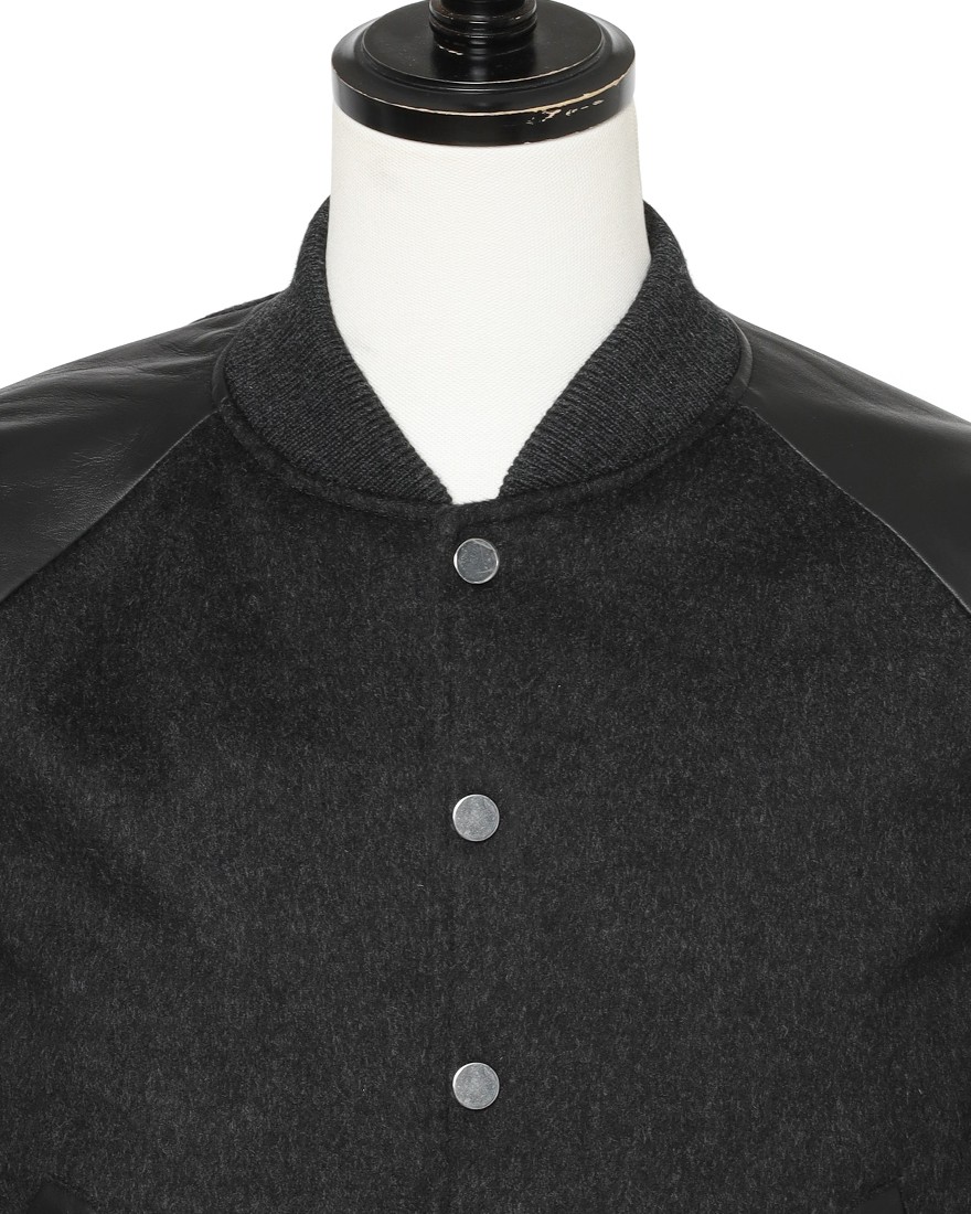 Cinquantaウールメルトンラムレザー アワードジャケット【AWARD BLOUSON/R531】06l