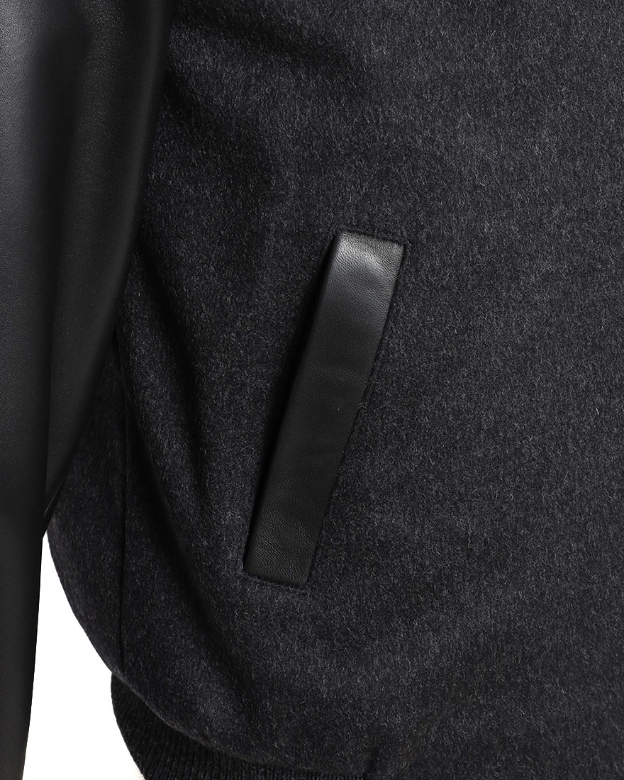 Cinquantaウールメルトンラムレザー アワードジャケット【AWARD BLOUSON/R531】08l