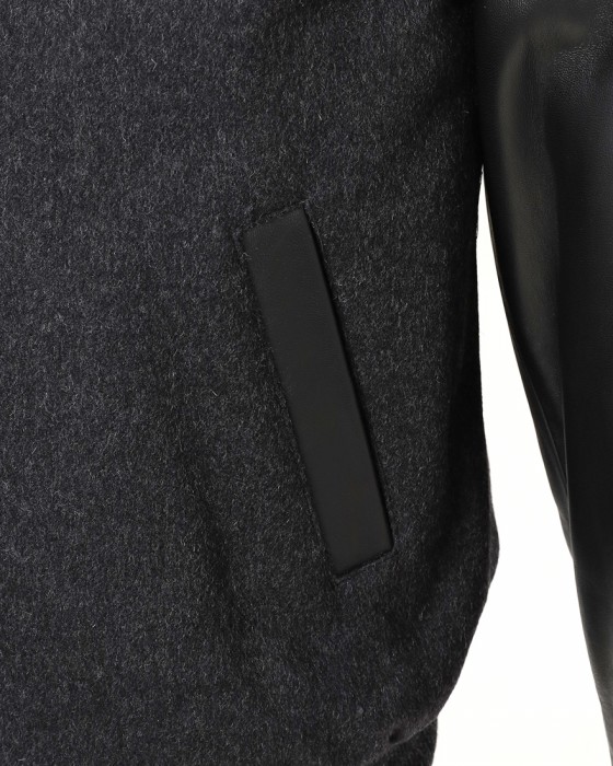 Cinquantaウールメルトンラムレザー アワードジャケット【AWARD BLOUSON/R531】09l