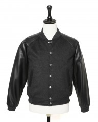Cinquantaウールメルトンラムレザー アワードジャケット【AWARD BLOUSON/R531】mb_c0