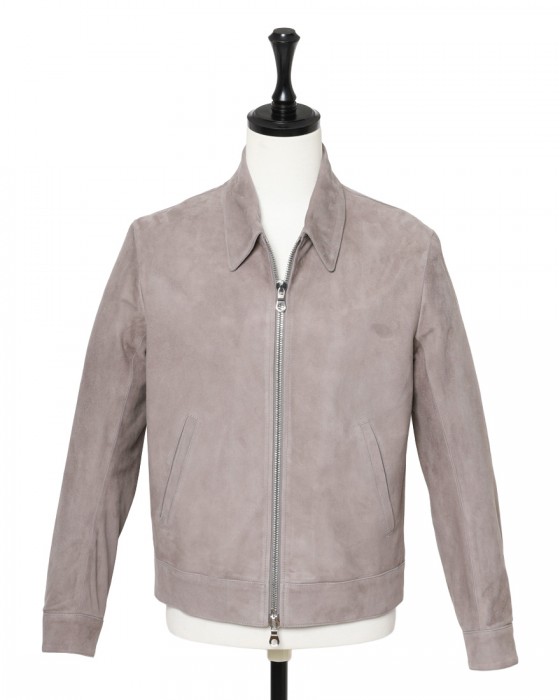 Cinquantaゴートスエード レギュラーカラー ジップアップブルゾン【REGULAR COLLAR ZIP BLOUSON/R-533】