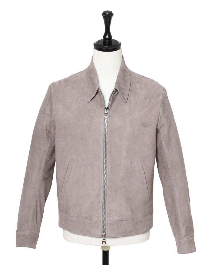 Cinquantaゴートスエード レギュラーカラー ジップアップブルゾン【REGULAR COLLAR ZIP BLOUSON/R-533】