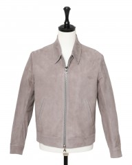Cinquantaゴートスエード レギュラーカラー ジップアップブルゾン【REGULAR COLLAR ZIP BLOUSON/R-533】mb_c2
