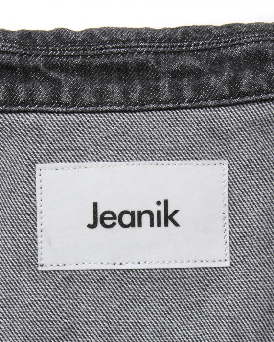 Jeanik3rdタイプ ウォッシュドブラック デニムジャケット13l