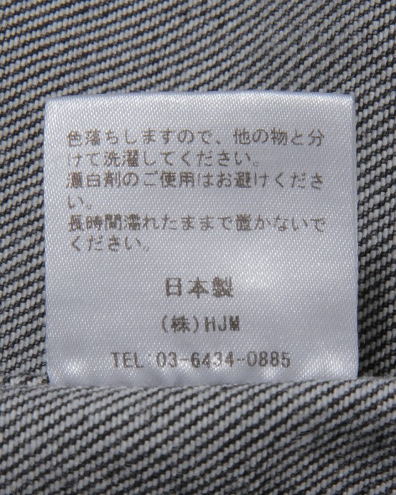 Jeanik3rdタイプ ウォッシュドブラック デニムジャケット17l