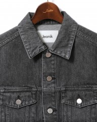 Jeanik3rdタイプ ウォッシュドブラック デニムジャケットmb_02l