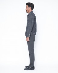 Jeanik3rdタイプ ウォッシュドブラック デニムジャケットmb_19l