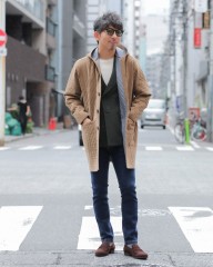 Placideコーデュロイキルティングコートmb_ma