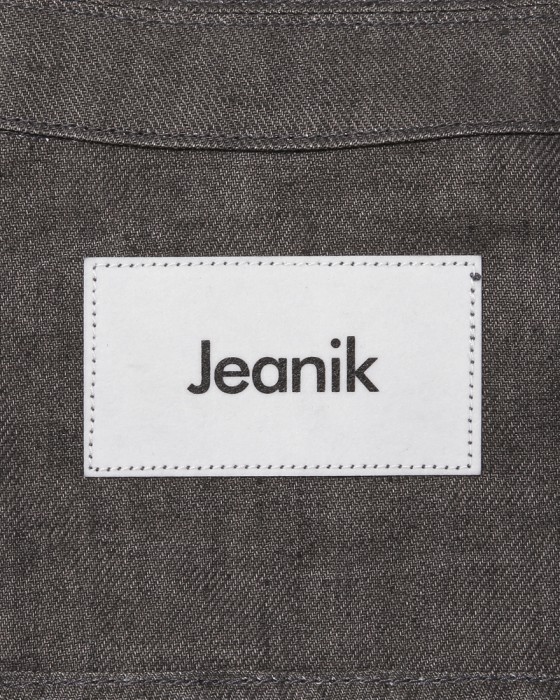 Jeanik2ndタイプ 墨染めリネン デニムジャケット11l