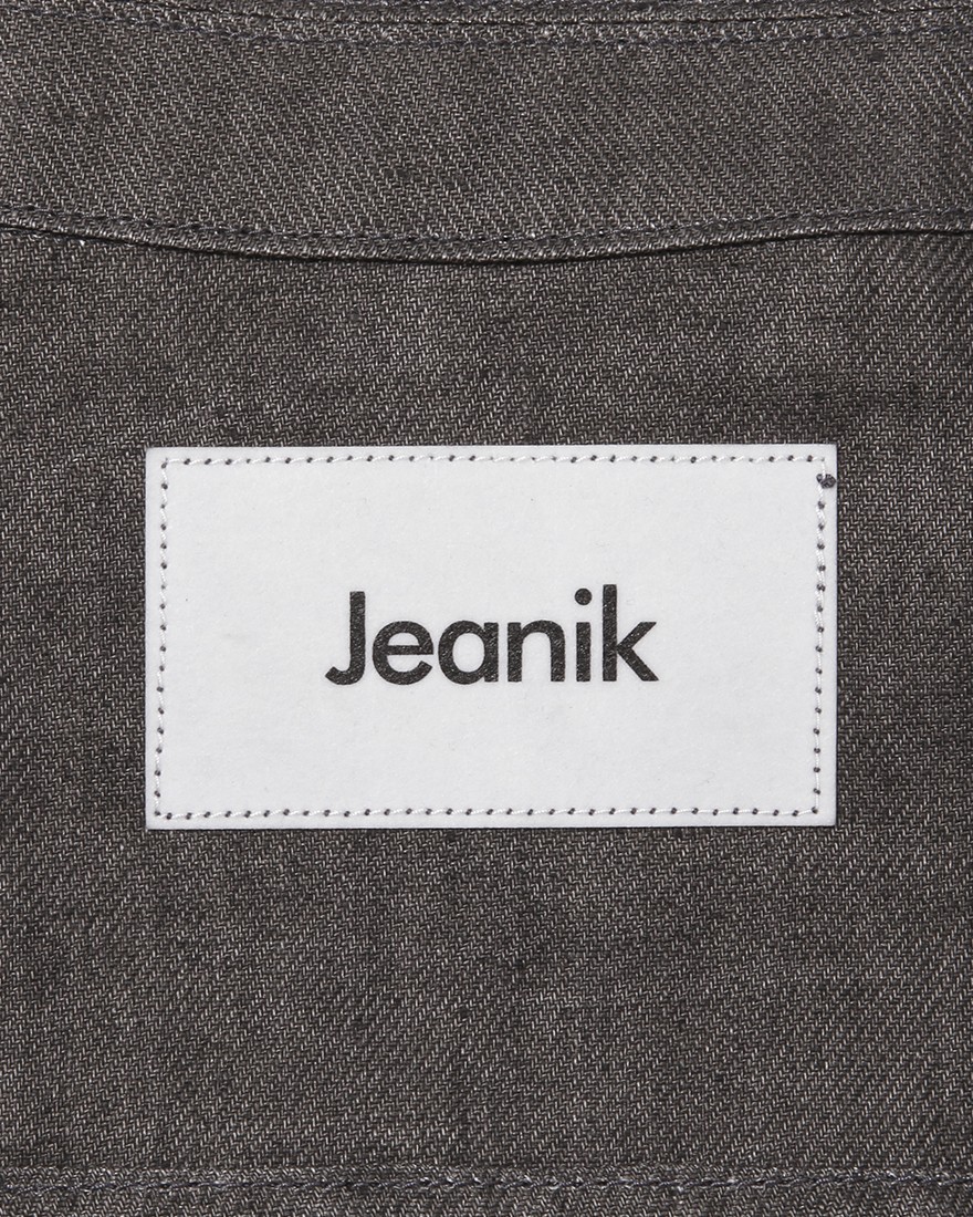 Jeanik2ndタイプ 墨染めリネン デニムジャケット11l