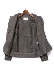 Jeanik2ndタイプ 墨染めリネン デニムジャケットmb_12l