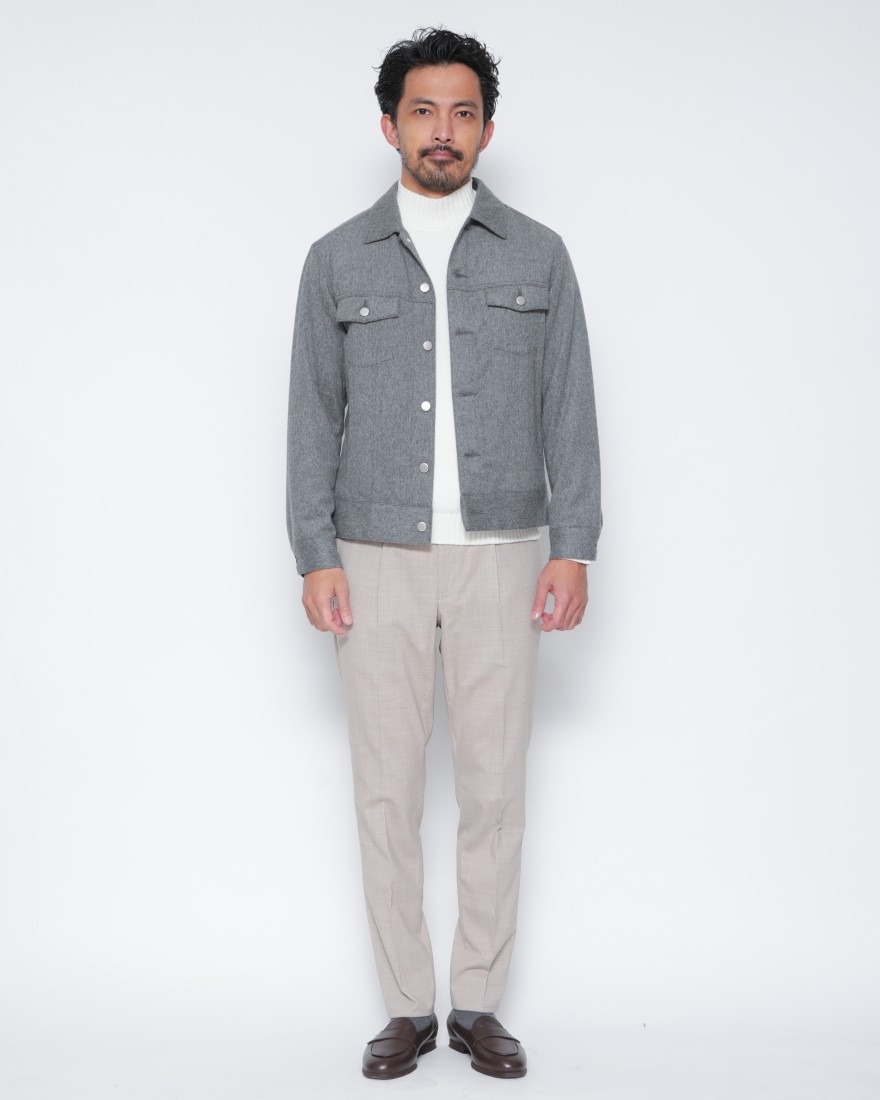 Jeanik 3rdタイプ ウールカシミヤジャケット 3rdタイプ ウールカシミヤジャケット｜Jeanik（ジーニック）｜TOKYOlife