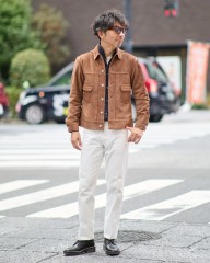 Jeanik2ndタイプ カーフスエードジャケットmb_ma