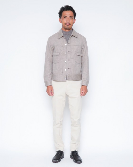 Jeanik2ndタイプ ウールカシミヤジャケット21l
