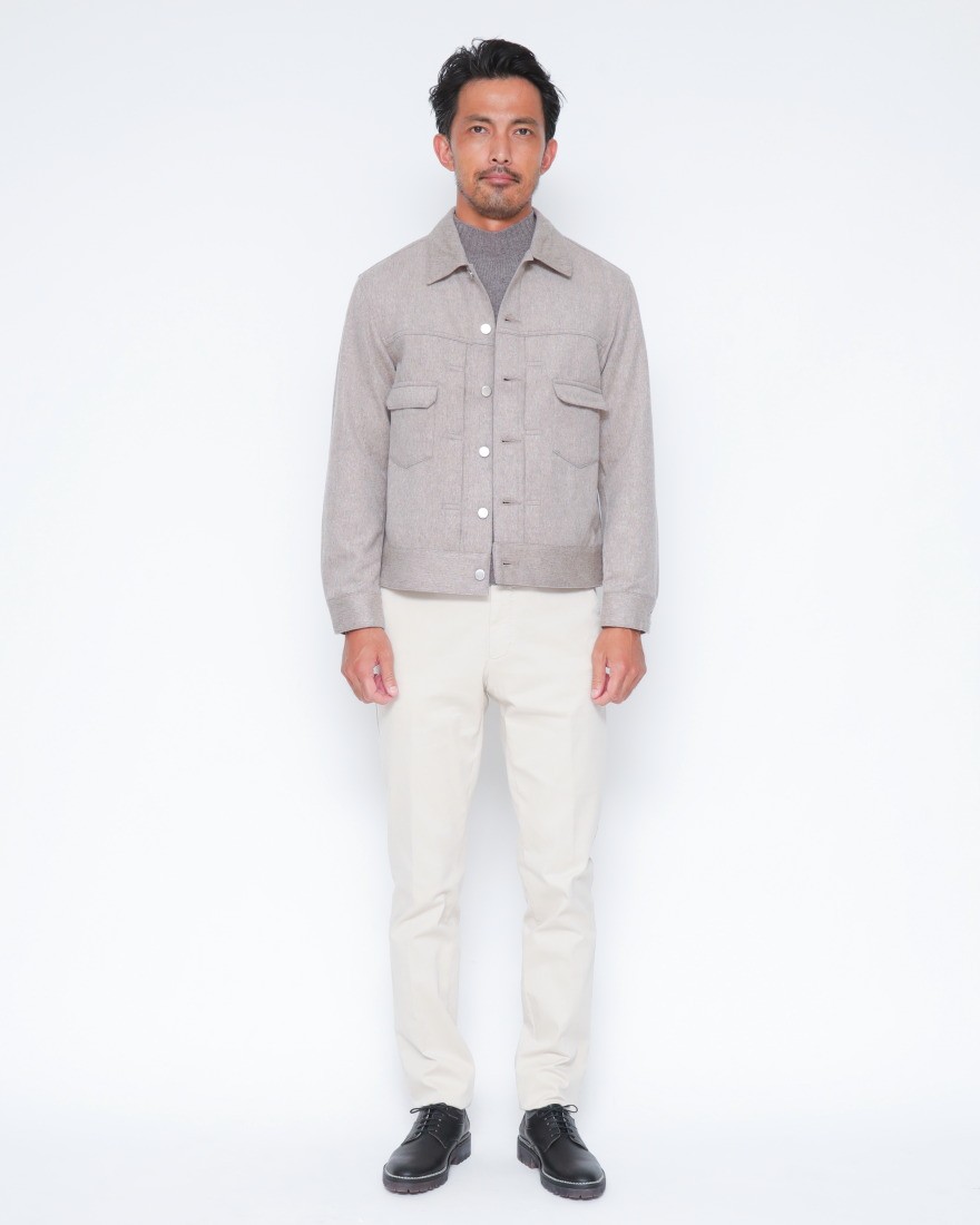 Jeanik2ndタイプ ウールカシミヤジャケット21l