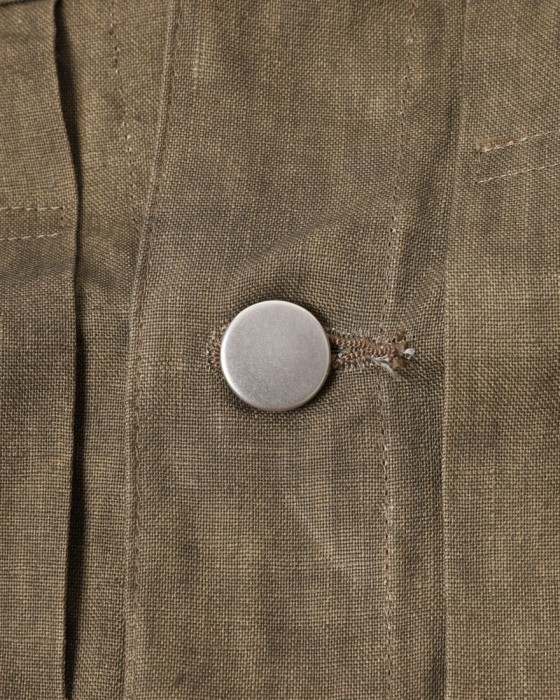 Jeanik2ndタイプ 墨染めリネン デニムジャケット【平織】11l