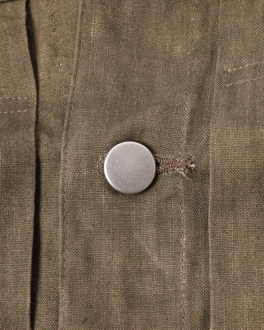 Jeanik2ndタイプ 墨染めリネン デニムジャケット【平織】11l