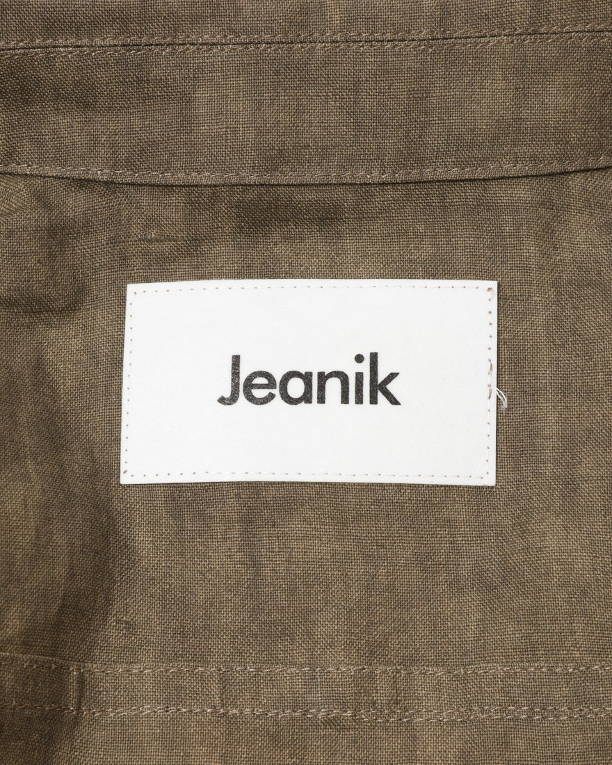 Jeanik2ndタイプ 墨染めリネン デニムジャケット【平織】17l