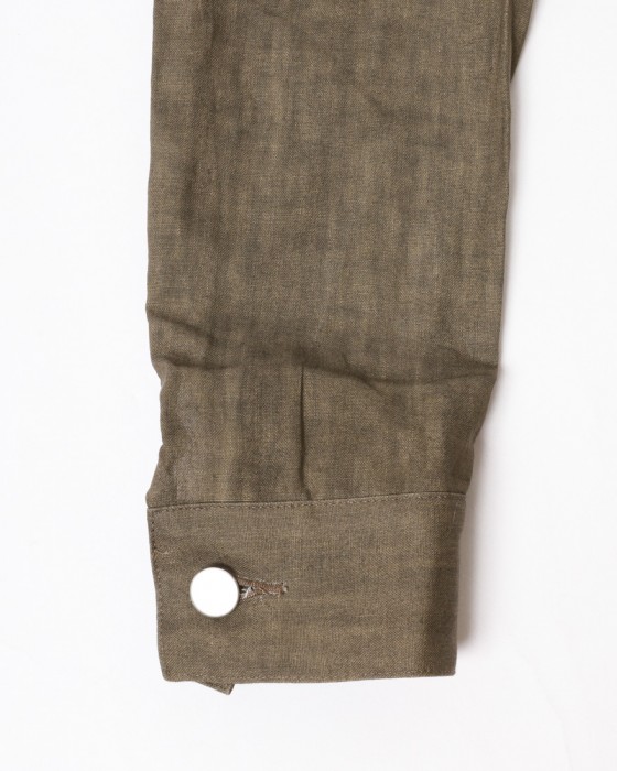 Jeanik2ndタイプ 墨染めリネン デニムジャケット【平織】18l