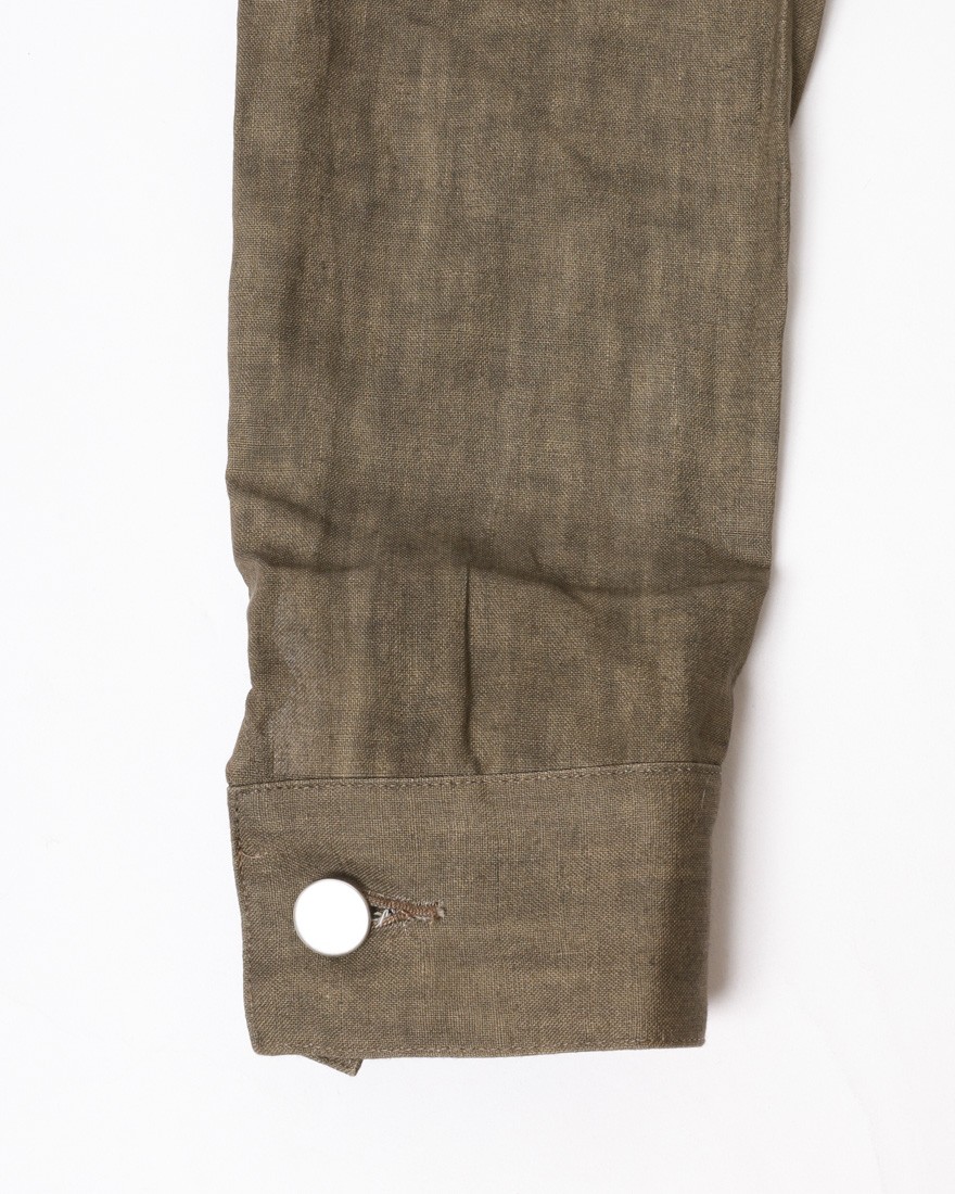 Jeanik2ndタイプ 墨染めリネン デニムジャケット【平織】18l