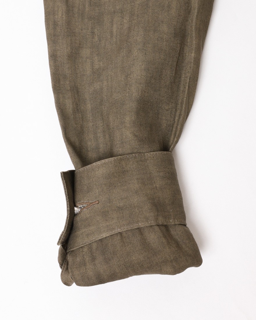 Jeanik2ndタイプ 墨染めリネン デニムジャケット【平織】19l