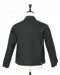 Jeanik2ndタイプ 墨染めリネン デニムジャケット【平織】mb_05l