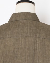 Jeanik2ndタイプ 墨染めリネン デニムジャケット【平織】mb_13l