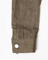 Jeanik2ndタイプ 墨染めリネン デニムジャケット【平織】mb_18l