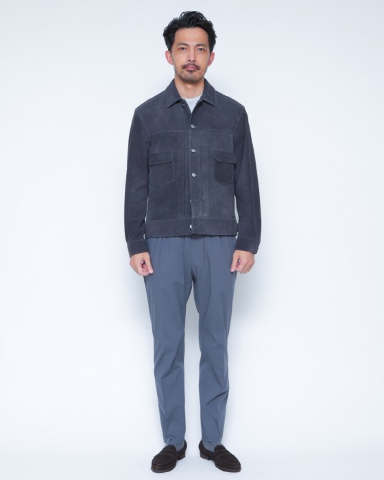 Jeanik2ndタイプ ラムスエードジャケット01l