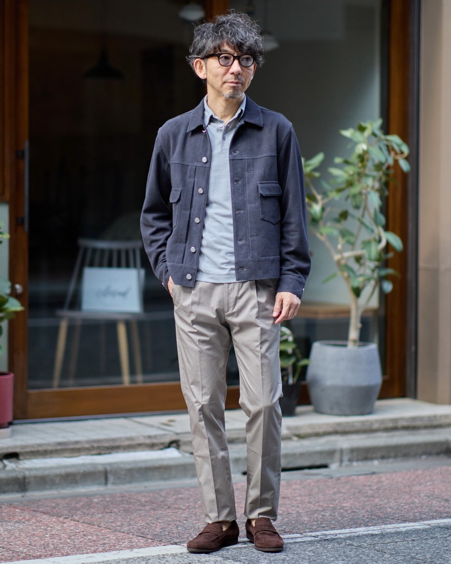 Jeanik2ndタイプ ラムスエードジャケットma