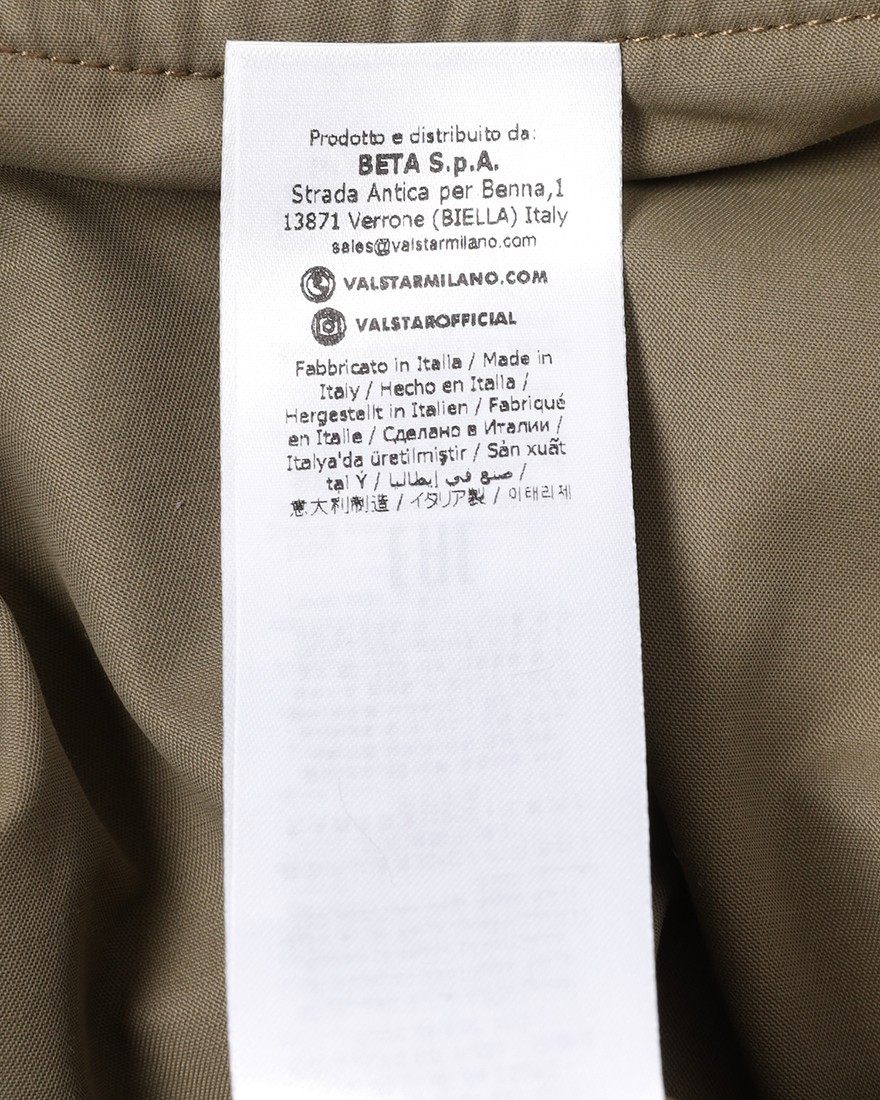VALSTARヘリテージ 撥水コットンナイロン ブルゾン（アンライニング）【VALSTARINO/SLIM FIT】20l