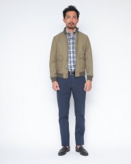 VALSTARヘリテージ 撥水コットンナイロン ブルゾン（アンライニング）【VALSTARINO/SLIM FIT】mb_16l