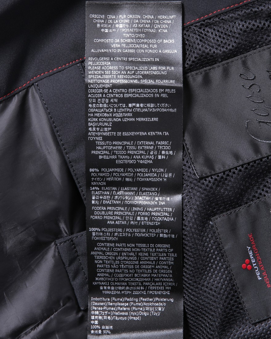 PEUTEREYレッキスラビットファー付きベルテッドダウン【HURRICANE KL JP】29l