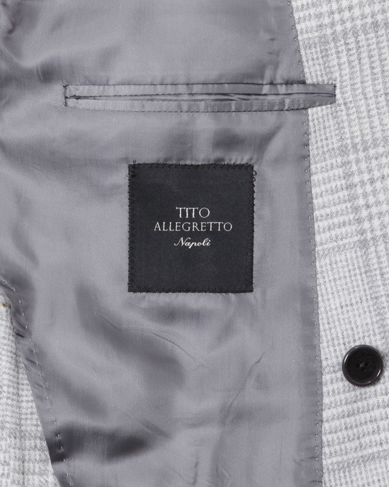 TITO ALLEGRETTOウールグレンチェック ダブルジャケット14l