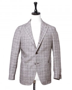 グレンチェック 3Bシングルジャケット