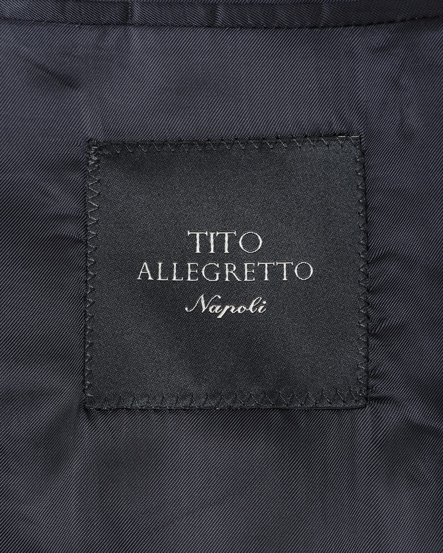 TITO ALLEGRETTOウールコットン ネイビー シングル3Bジャケット16l