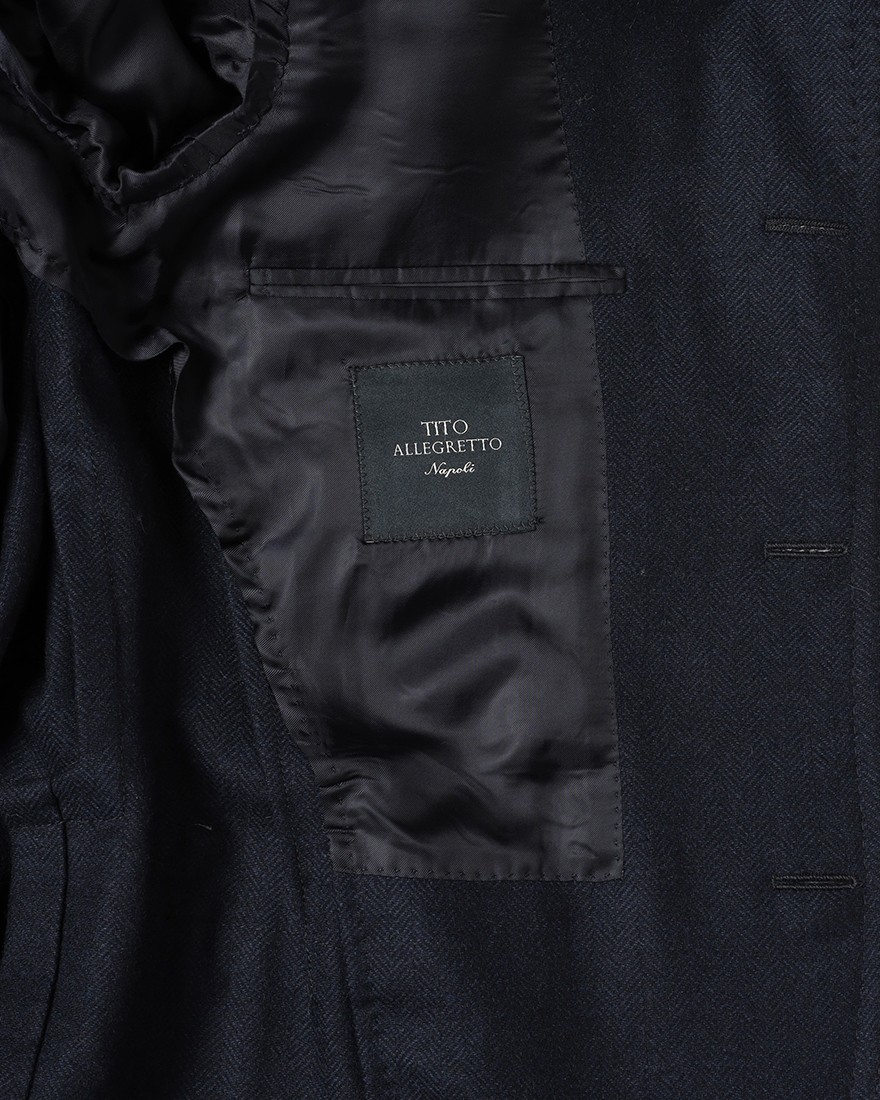 TITO ALLEGRETTOウールヘリンボーン 3Bシングル ジャケット18l